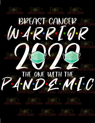 DTF Screen Print Image - Breast Cancer Warrior 2022