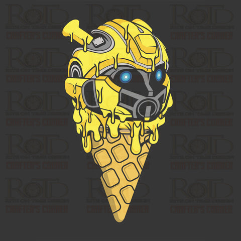 DTF Screen Print Image - Bumblebee Ice Cream