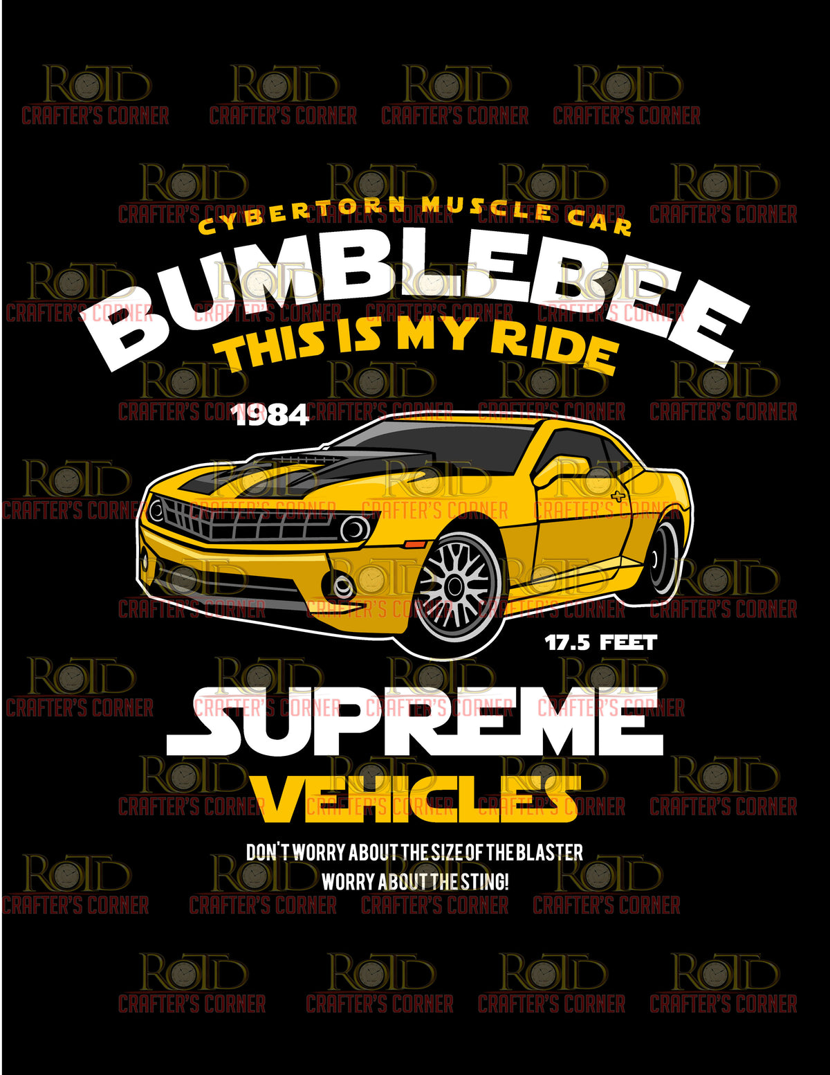 DTF Screen Print Image - Bumblebee