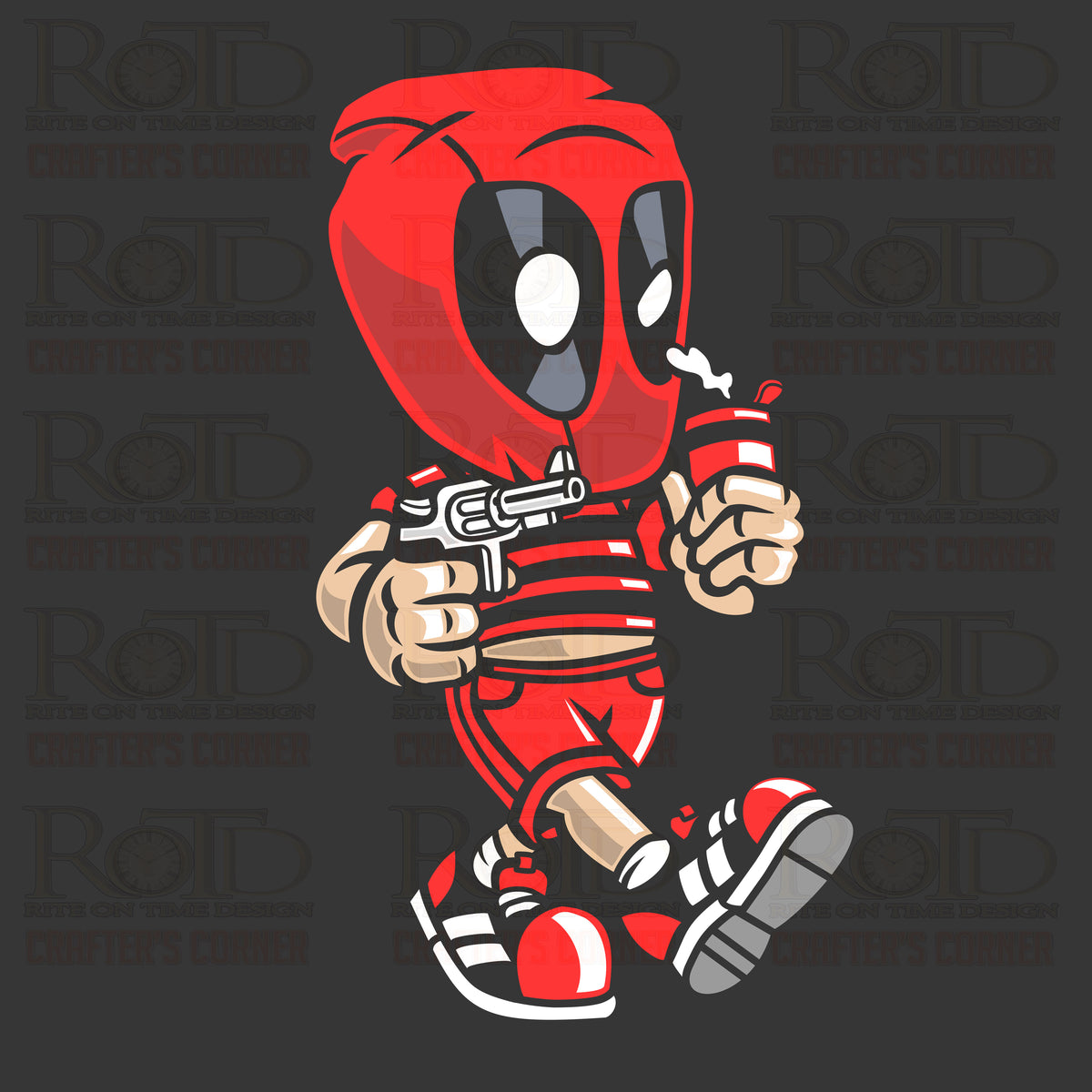 DTF Screen Print Image - Deadpool Bastard