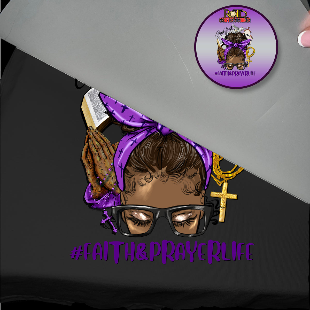 Messy Afro Bun Faith and Prayer Life