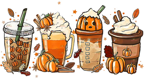 DTF Screen Print Image - Fall Starbucks 2