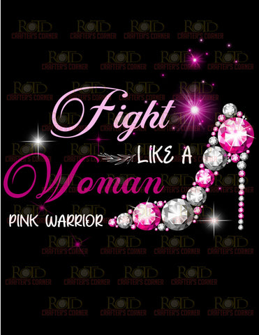 DTF Screen Print Image - Fight Like a Woman