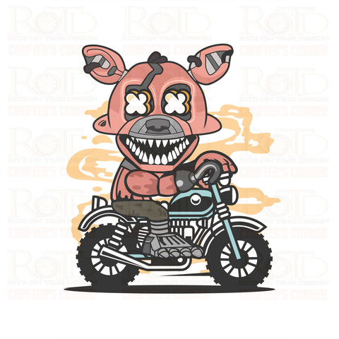 DTF Screen Print Image - Foxy Motorcross