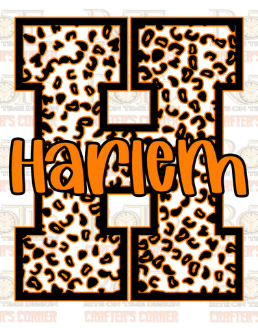 DTF Screen Print Image - H for Harlem