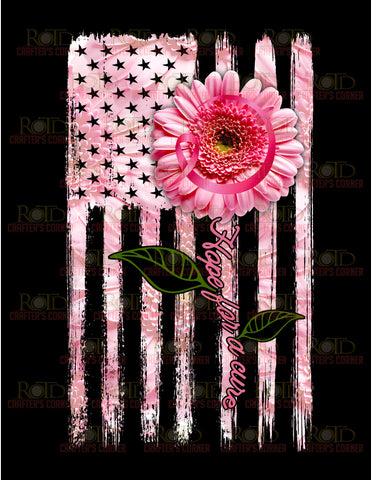 DTF Screen Print Image - Hope for a Cure