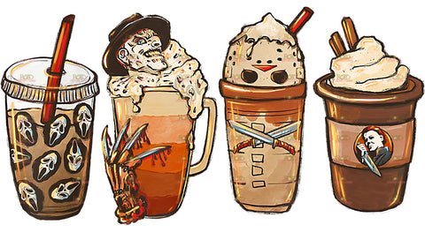 DTF Screen Print Image - Horror 2 Coffee Cups