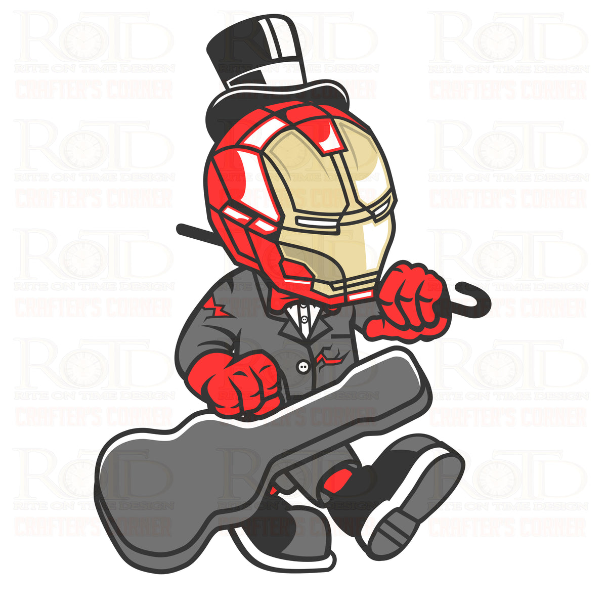 DTF Screen Print Image - Ironman Gentleman Rocker