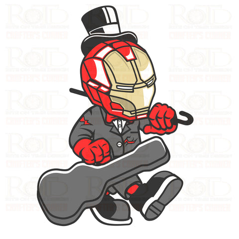 DTF Screen Print Image - Ironman Gentleman Rocker
