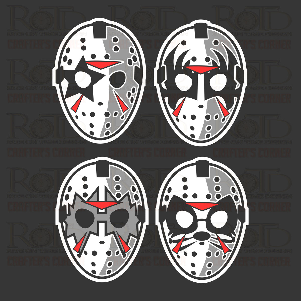 DTF Screen Print Image - Jason Rock Faces