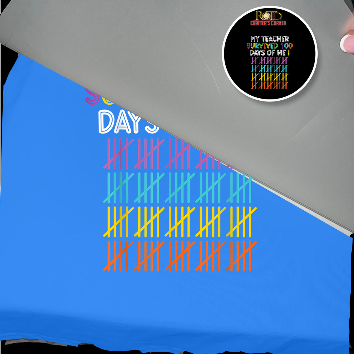 My Teacher Survived 100 Days of Me Hashmark