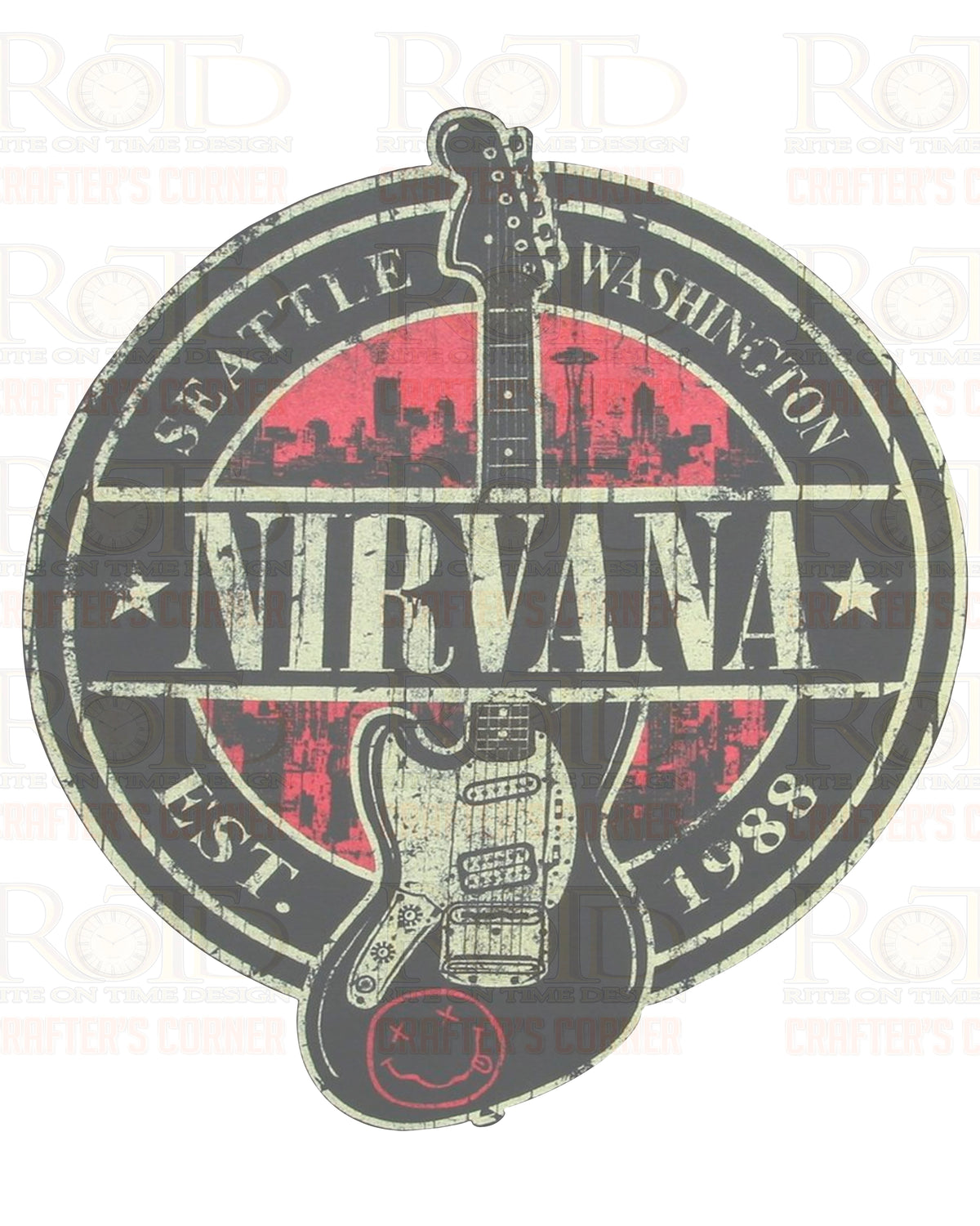 DTF Screen Print Image - Nirvana