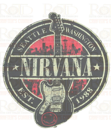 DTF Screen Print Image - Nirvana