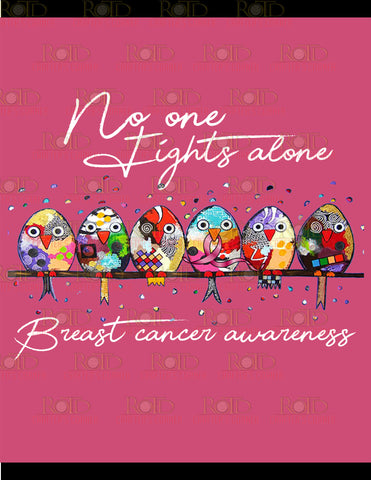 DTF Screen Print Image - No-one Fights Alone