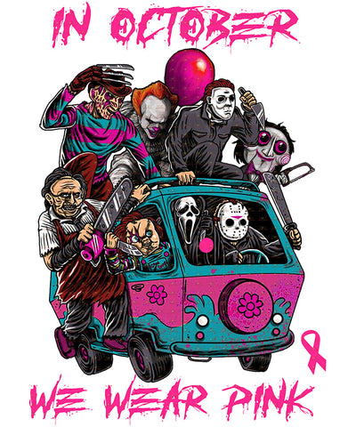 DTF Screen Print Image - We Wear Pink